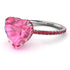 Heart Shape Pink Moissanite Ring - Noelle No. 812 image 1