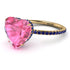 Heart Shape Pink Moissanite Ring - Noelle No. 813 image 1