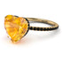 Heart Shape Yellow Diamond Ring - Noelle No. 1007 image 1