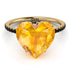 Heart Shape Yellow Diamond Ring - Noelle No. 1007 image 2