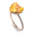 Heart Shape Yellow Diamond Ring - Noelle No. 1002 image 3