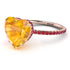 Heart Shape Yellow Diamond Ring - Noelle No. 1011 image 1