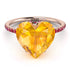 Heart Shape Yellow Diamond Ring - Noelle No. 1011 image 2