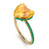 Heart Shape Yellow Diamond Ring - Noelle No. 1004 image 3