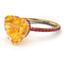 Heart Shape Yellow Diamond Ring - Noelle No. 1010 image 1