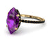 Hidden Halo Marquise Amethyst Engagement Ring - Journey No. 307 image 1