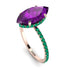 Hidden Halo Marquise Amethyst Engagement Ring - Journey No. 305 image 3