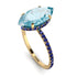 Hidden Halo Marquise Aquamarine Engagement Ring - Journey No. 413 image 3