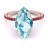 Hidden Halo Marquise Aquamarine Engagement Ring - Journey No. 411 image 2