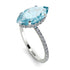 Hidden Halo Marquise Aquamarine Engagement Ring - Journey No. 403 image 3