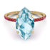 Hidden Halo Marquise Aquamarine Engagement Ring - Journey No. 410 image 2