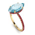 Hidden Halo Marquise Aquamarine Engagement Ring - Journey No. 410 image 3