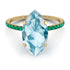 Hidden Halo Marquise Aquamarine Engagement Ring - Journey No. 404 image 2