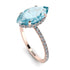 Hidden Halo Marquise Aquamarine Engagement Ring - Journey No. 402 image 3