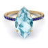 Hidden Halo Marquise Aquamarine Engagement Ring - Journey No. 413 image 2