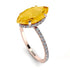 Hidden Halo Marquise Citrine Engagement Ring - Journey No. 602 image 3
