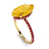 Hidden Halo Marquise Citrine Engagement Ring - Journey No. 610 image 3