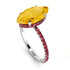 Hidden Halo Marquise Citrine Engagement Ring - Journey No. 612 image 3