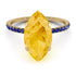 Hidden Halo Marquise Citrine Engagement Ring - Journey No. 613 image 2