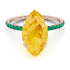 Hidden Halo Marquise Citrine Engagement Ring - Journey No. 605 image 2