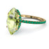 Hidden Halo Marquise Peridot Engagement Ring - Journey No. 704 image 1