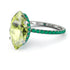 Hidden Halo Marquise Peridot Engagement Ring - Journey No. 706 image 1