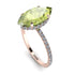 Hidden Halo Marquise Peridot Engagement Ring - Journey No. 702 image 3