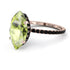 Hidden Halo Marquise Peridot Engagement Ring - Journey No. 708 image 1
