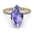 Hidden Halo Marquise Tanzanite Engagement Ring - Journey No. 201 image 2