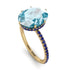 Hidden Halo Oval Aquamarine Engagement Ring - Gemma No. 413 image 2