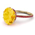 Hidden Halo Oval Citrine Engagement Ring - Gemma No. 610 image 1