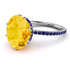 Hidden Halo Oval Citrine Engagement Ring - Gemma No. 615 image 1