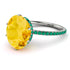 Hidden Halo Oval Citrine Engagement Ring - Gemma No. 606 image 1