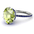 Hidden Halo Oval Peridot Engagement Ring - Gemma No. 715 image 1