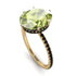 Hidden Halo Oval Peridot Engagement Ring - Gemma No. 707 image 2