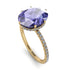 Hidden Halo Oval Tanzanite Engagement Ring - Gemma No. 201 image 2