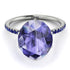Hidden Halo Oval Tanzanite Engagement Ring - Gemma No. 215 image 3