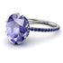 Hidden Halo Oval Tanzanite Engagement Ring - Gemma No. 215 image 1
