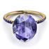 Hidden Halo Oval Tanzanite Engagement Ring - Gemma No. 213 image 3