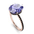 Hidden Halo Oval Tanzanite Engagement Ring - Gemma No. 208 image 2