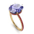 Hidden Halo Oval Tanzanite Engagement Ring - Gemma No. 210 image 2