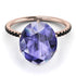 Hidden Halo Oval Tanzanite Engagement Ring - Gemma No. 208 image 3