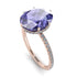 Hidden Halo Oval Tanzanite Engagement Ring - Gemma No. 202 image 2