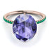 Hidden Halo Oval Tanzanite Engagement Ring - Gemma No. 205 image 3