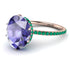Hidden Halo Oval Tanzanite Engagement Ring - Gemma No. 205 image 1