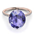 Hidden Halo Oval Tanzanite Engagement Ring - Gemma No. 202 image 3