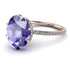 Hidden Halo Oval Tanzanite Engagement Ring - Gemma No. 202 image 1