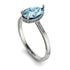 Hidden Halo Pear Aquamarine Engagement Ring - Mary No. 403 image 2