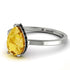 Hidden Halo Pear Citrine Engagement Ring - Mary No. 609 image 1
