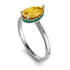 Hidden Halo Pear Citrine Engagement Ring - Mary No. 606 image 2